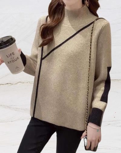 Normie - Moderno jersey de cuello alto para mujer