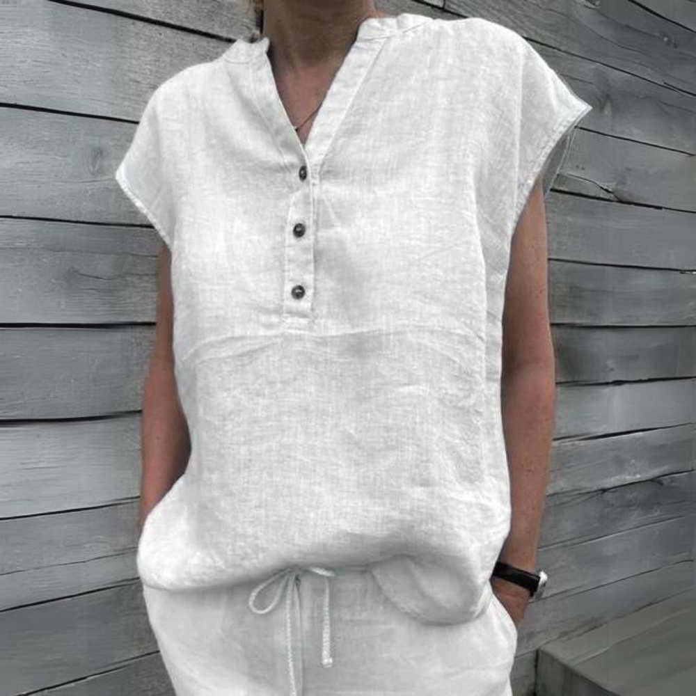 Alisa | Elegante top de lino