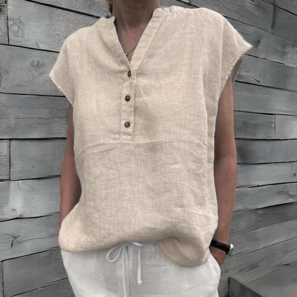 Alisa | Elegante top de lino