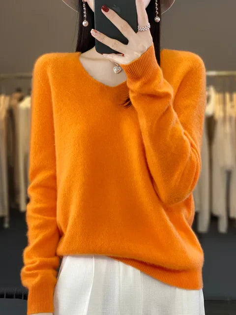 Jersey de mujer en suave mezcla de tejidos
