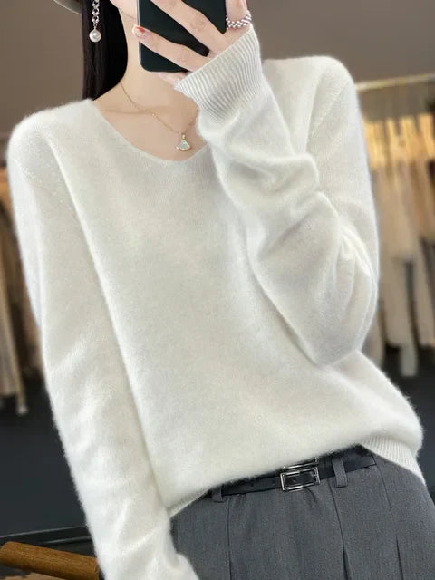 Jersey de mujer en suave mezcla de tejidos