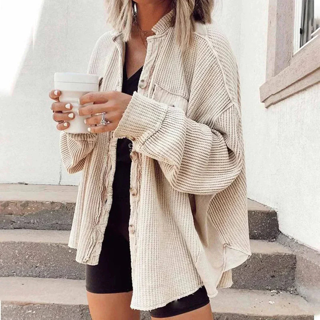 Chaqueta camisera suelta para mujer | Zeta