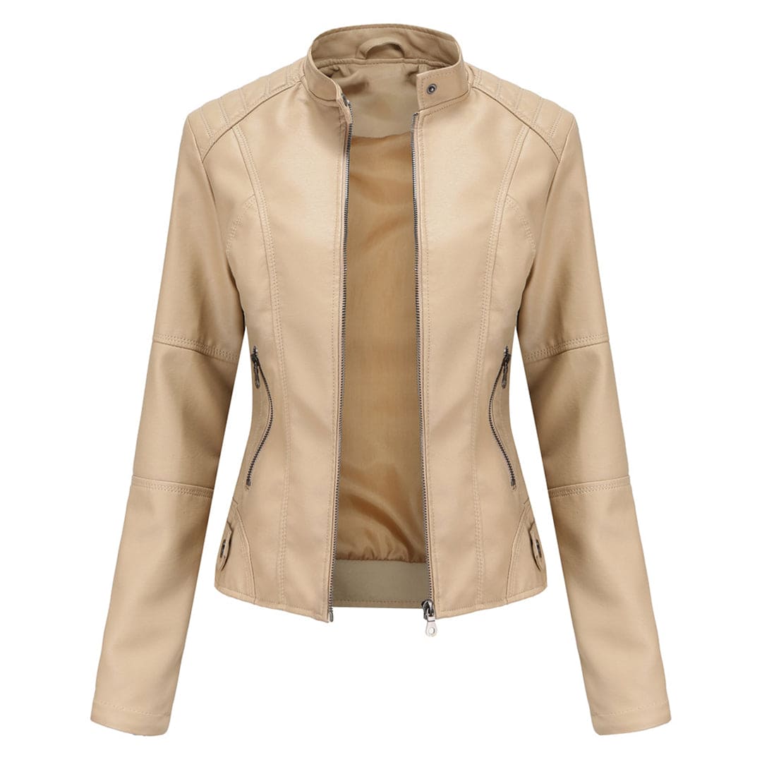Aurélie - Elegante chaqueta de cuero