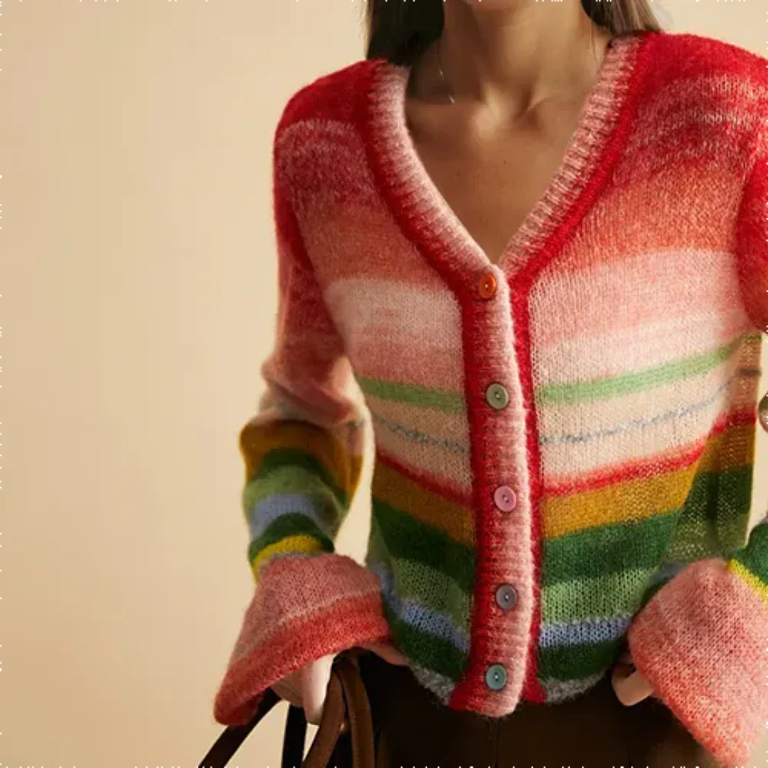 Chaleco colorido para mujer