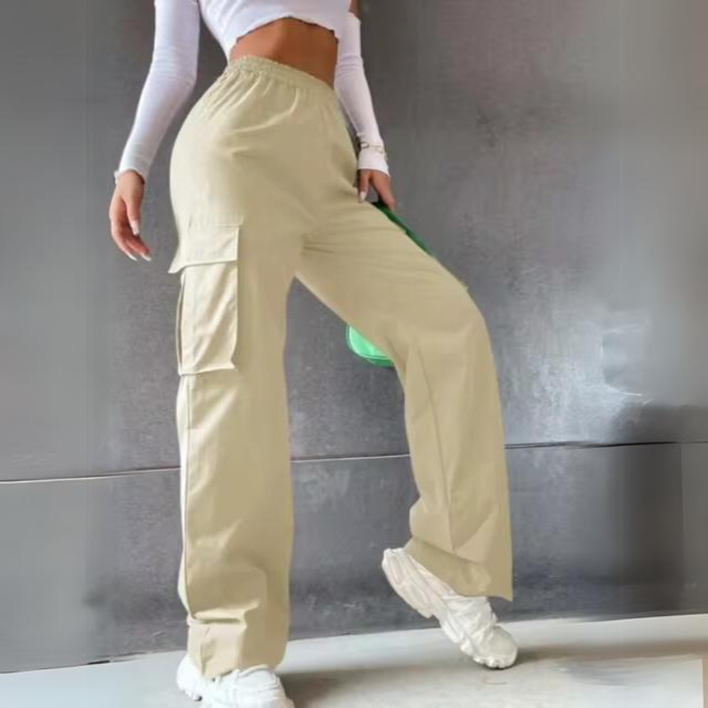 Aylin | Pantalon cargo droit chic