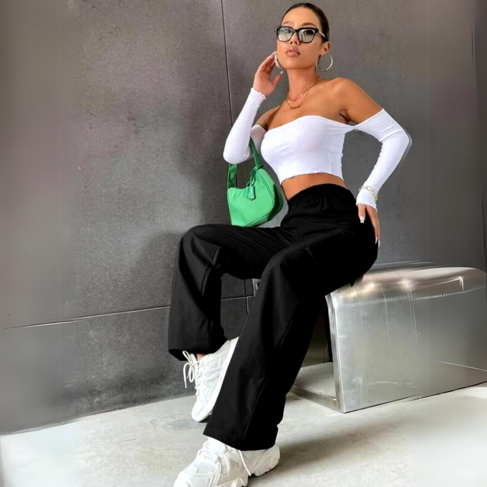 Aylin | Pantalon cargo droit chic