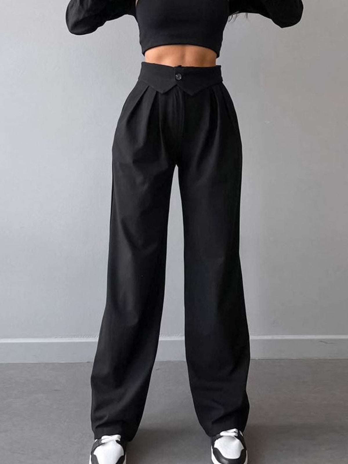 Krishna - Pantalones lisos de moda para mujer