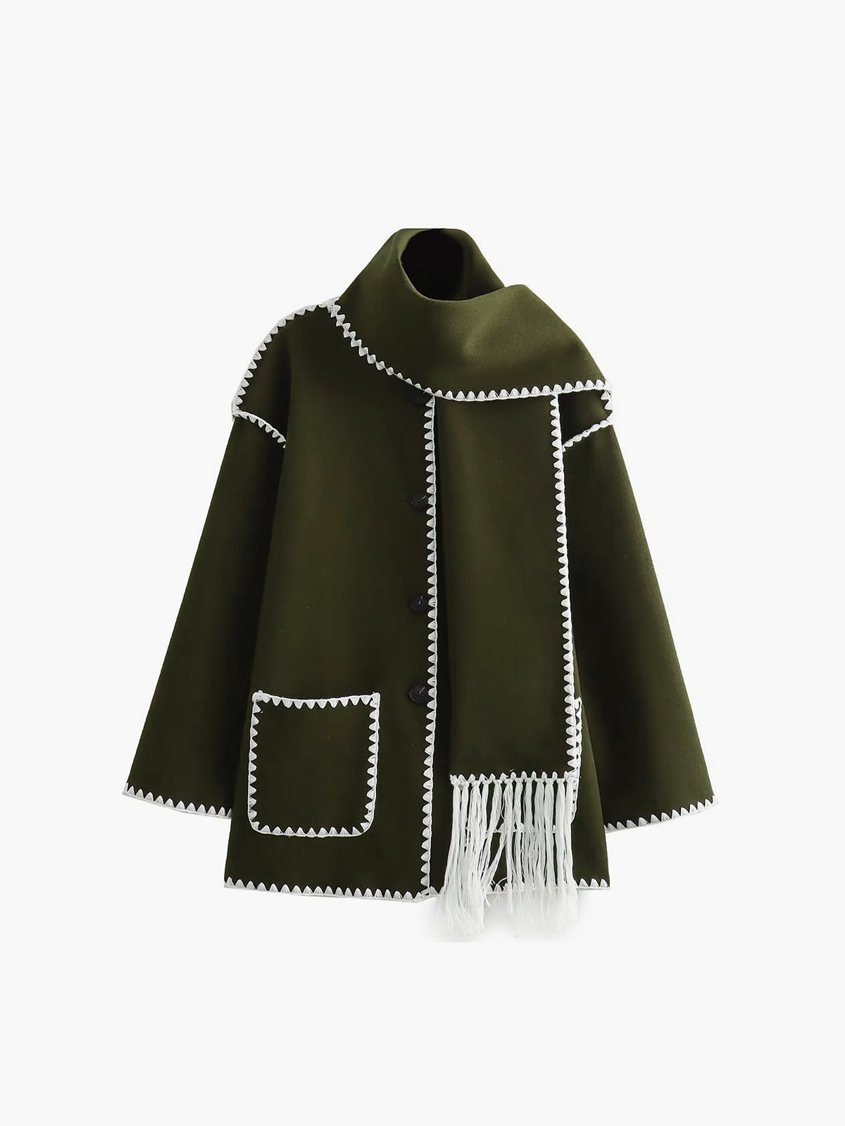 Ribete de contraste | Jack/Jersey con bufanda