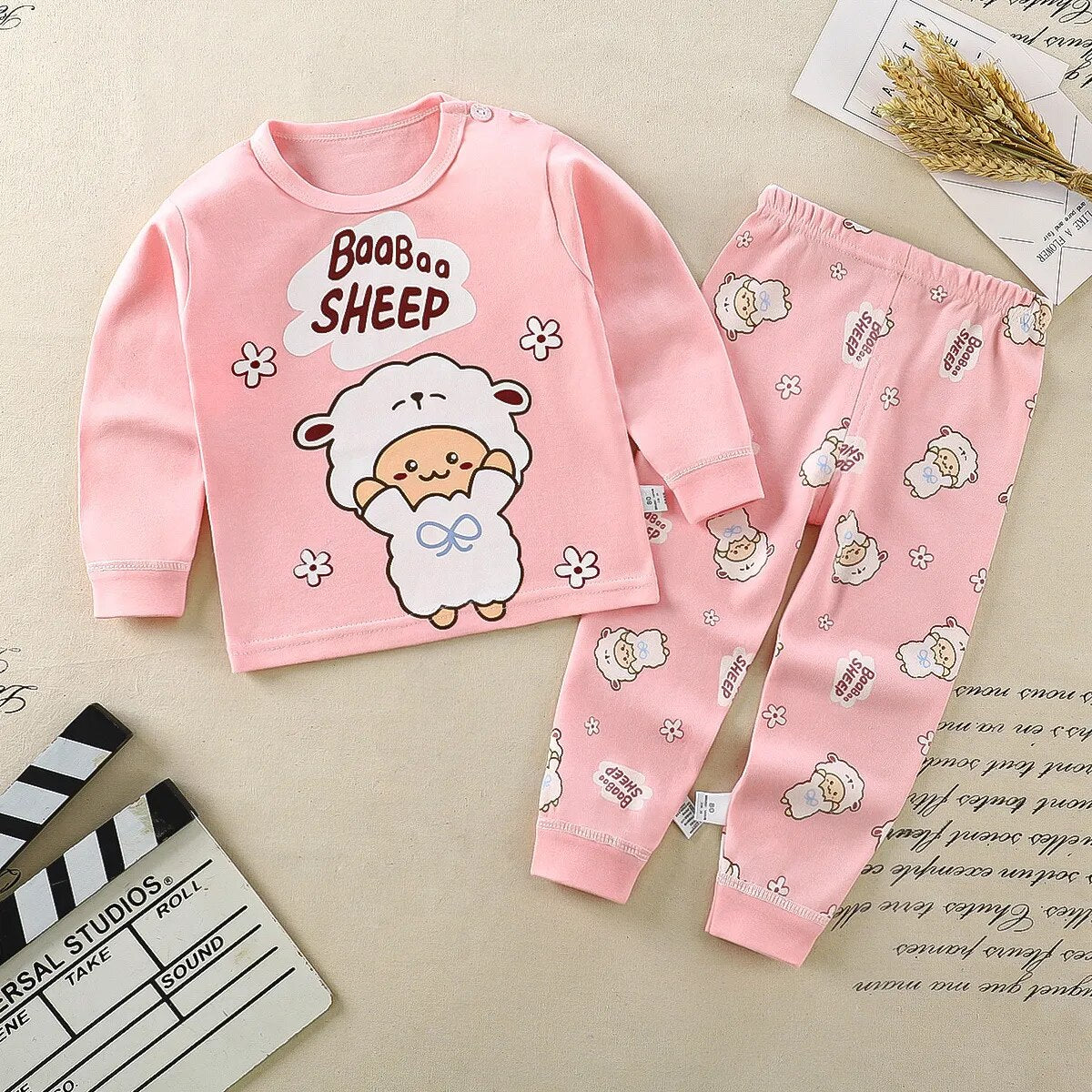 Heidi-Mode Nights Cómodo pijama infantil de dibujos animados