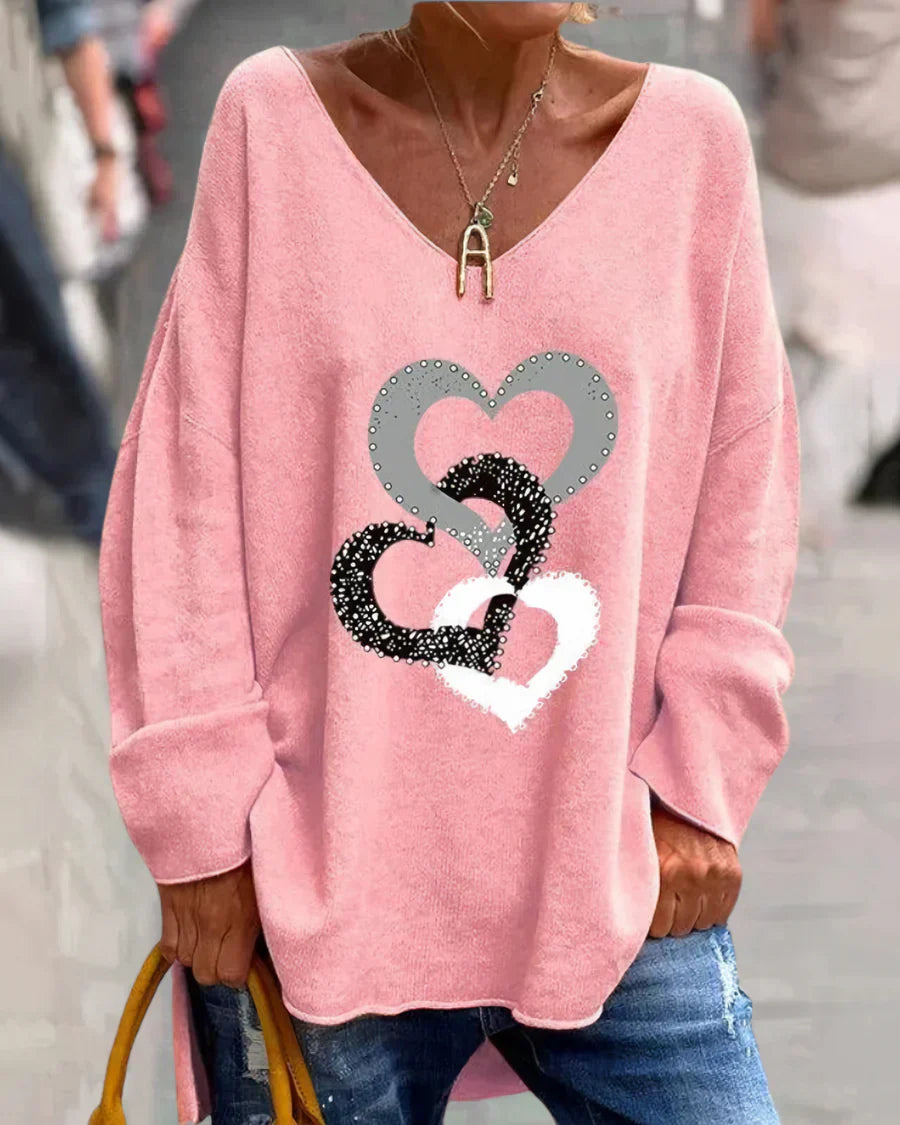 Flosa | cómodo jersey gráfico para mujer