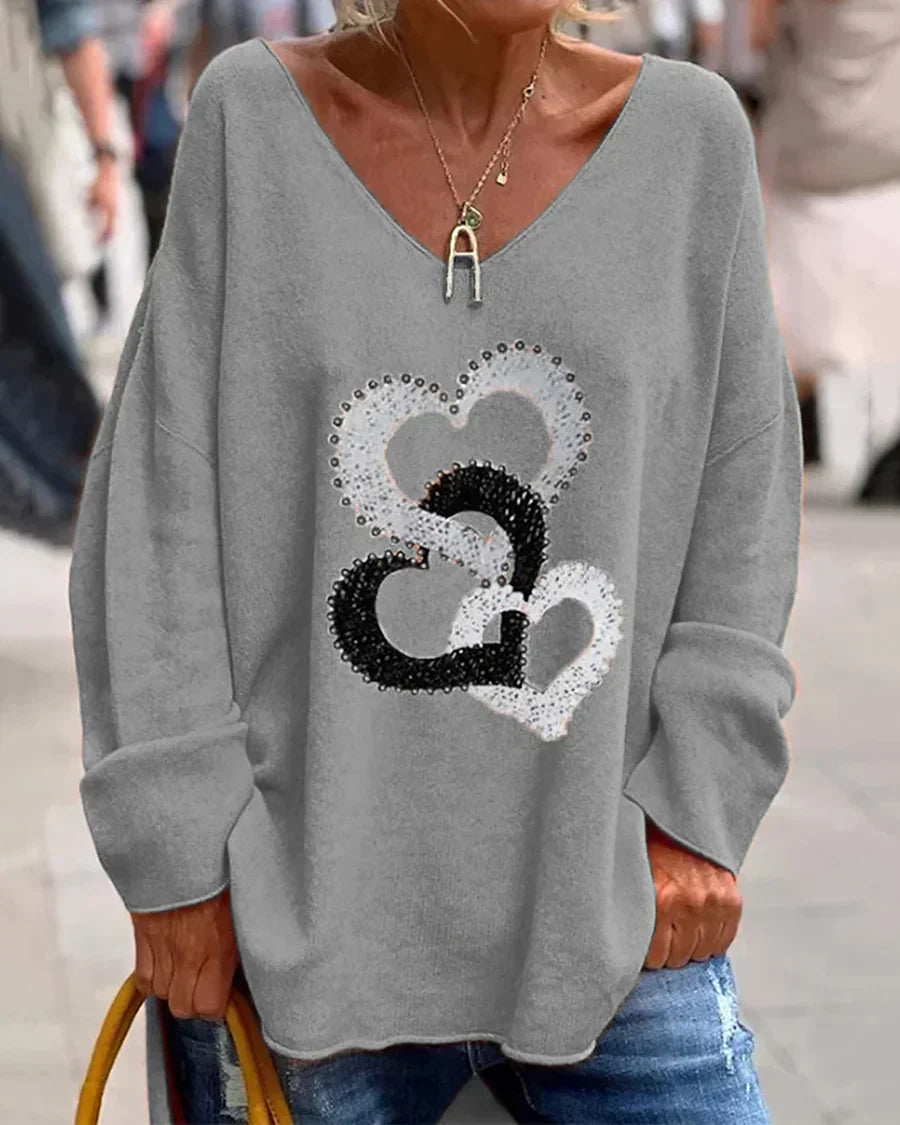 Flosa | cómodo jersey gráfico para mujer