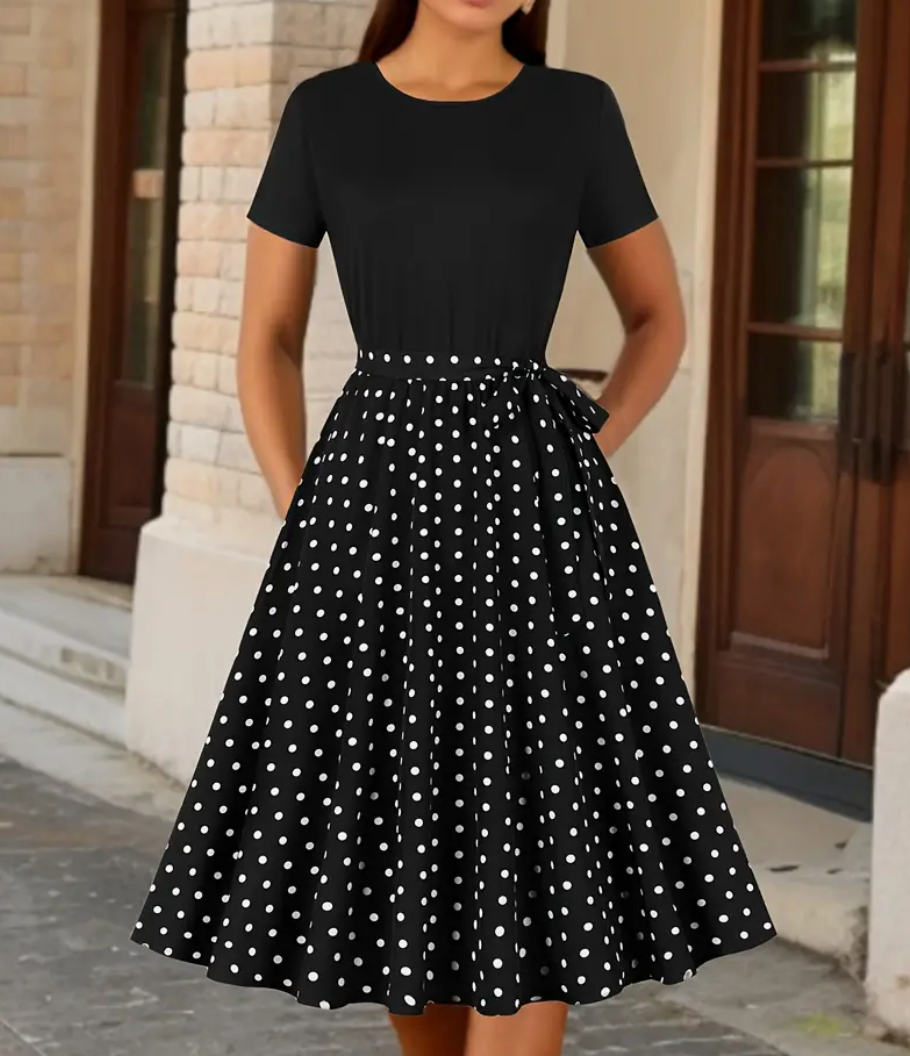 Beautiful Vintage Polka Dot Vestido de mujer