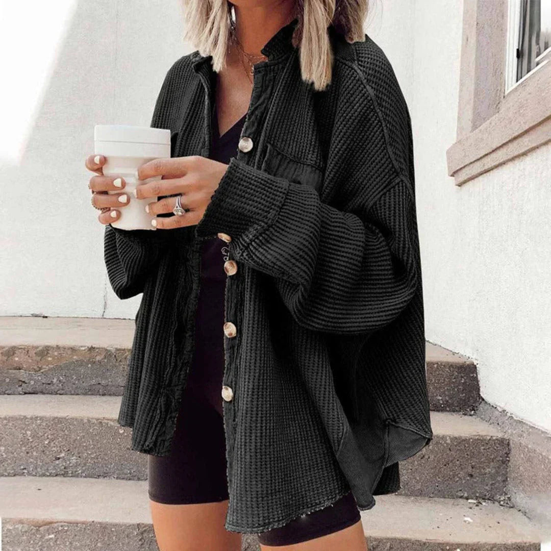 Chaqueta camisera suelta para mujer | Zeta