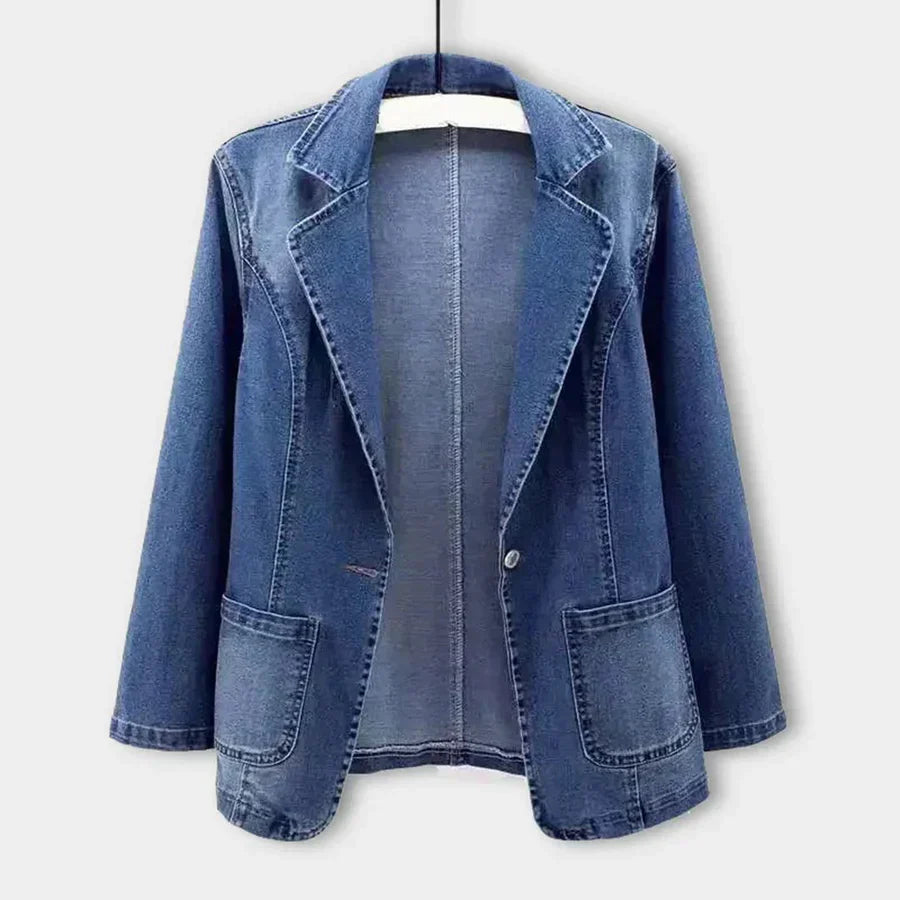 Sidney | chaqueta vaquera slim con un botón