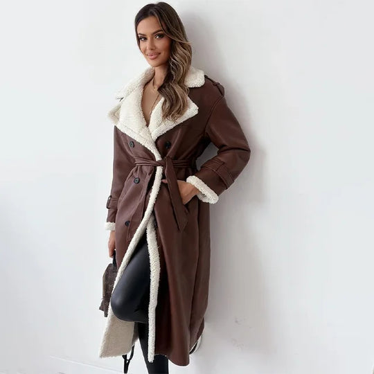 Monroe | elegante abrigo largo de invierno para mujer
