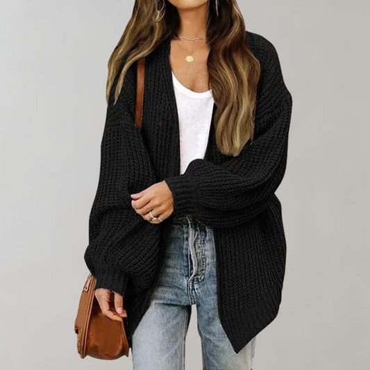 Leppa - Chaqueta de punto informal para mujer
