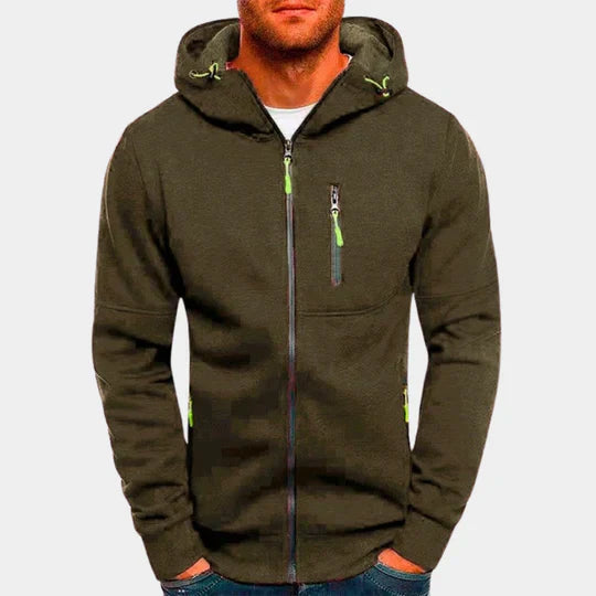 Jacks | sudadera con capucha y cremallera para hombre