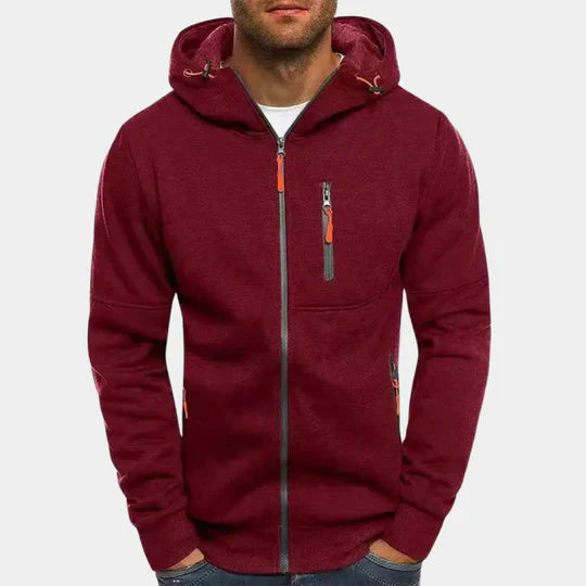 Jacks | sudadera con capucha y cremallera para hombre