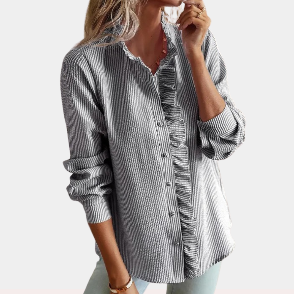 Alicia - Blusa de verano elegante y a rayas