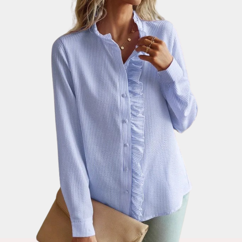 Alicia - Blusa de verano elegante y a rayas