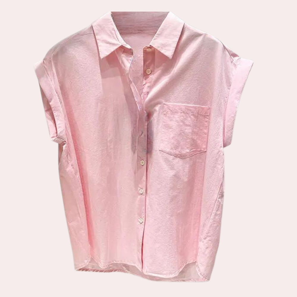 Nadya - Blusa de verano sin mangas para mujer