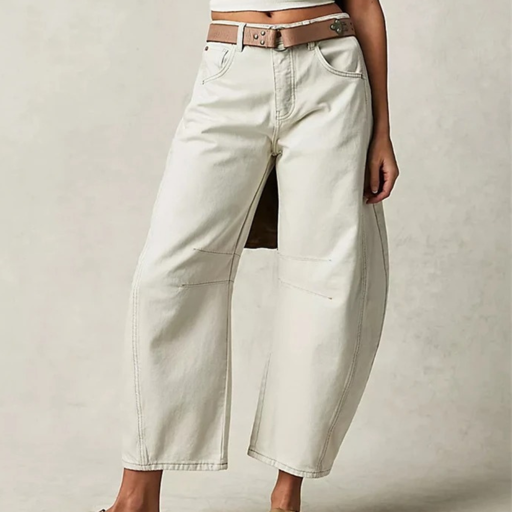 Vaqueros anchos de moda para mujer