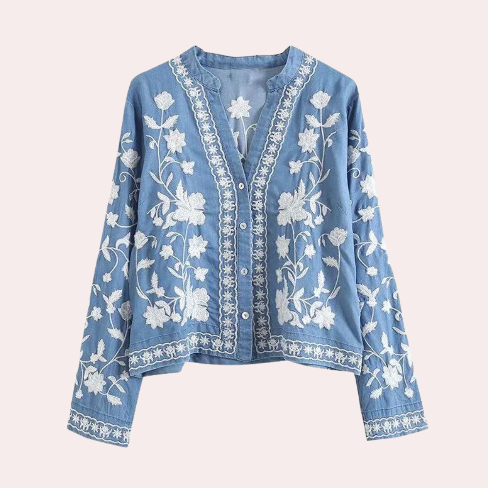 Chaqueta Gailla Cardigan Bordado Floral