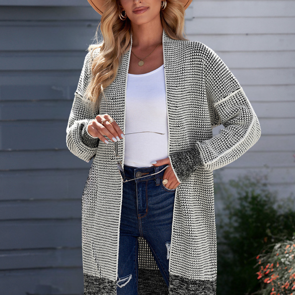 Erin - Chaqueta de punto larga y cálida