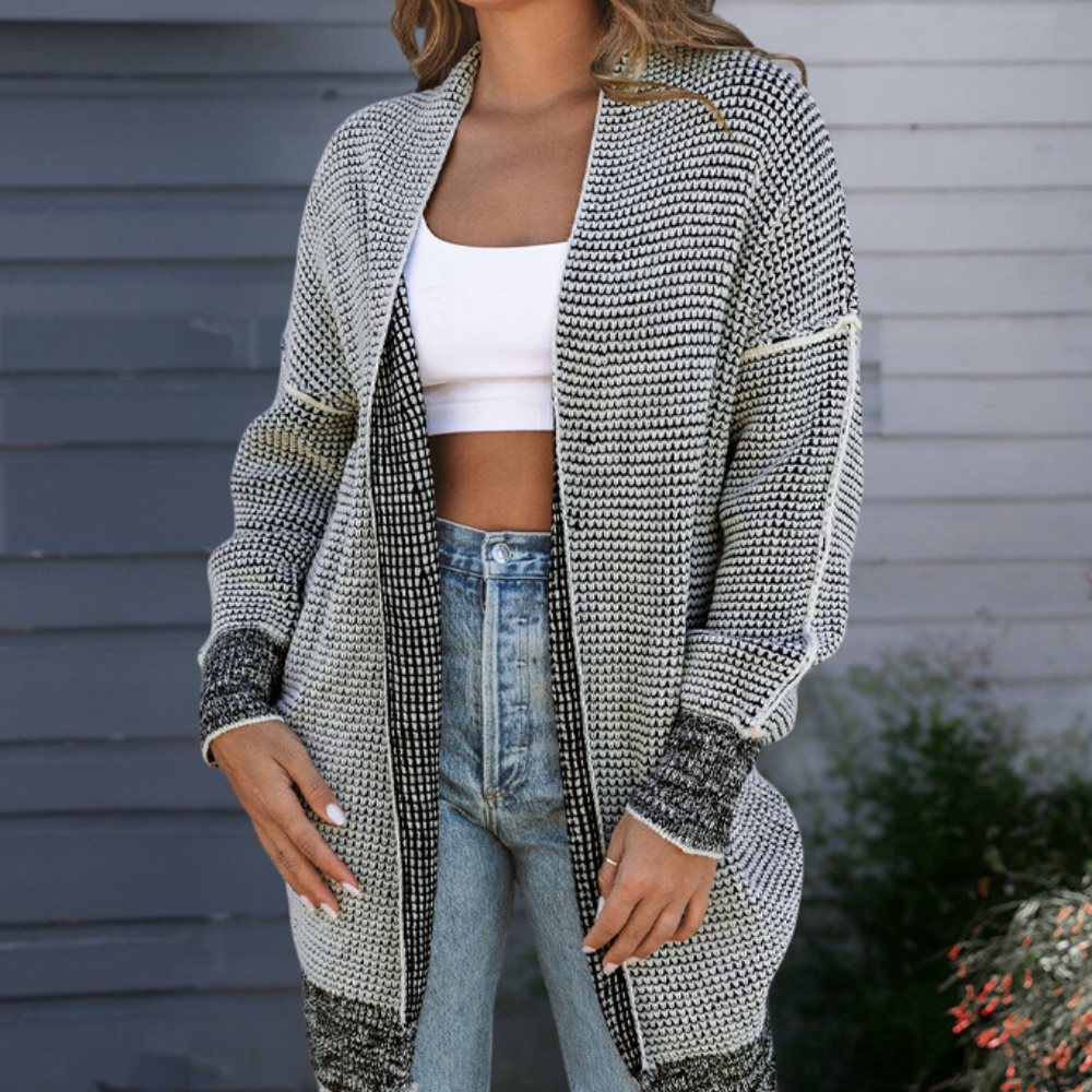 Erin - Chaqueta de punto larga y cálida