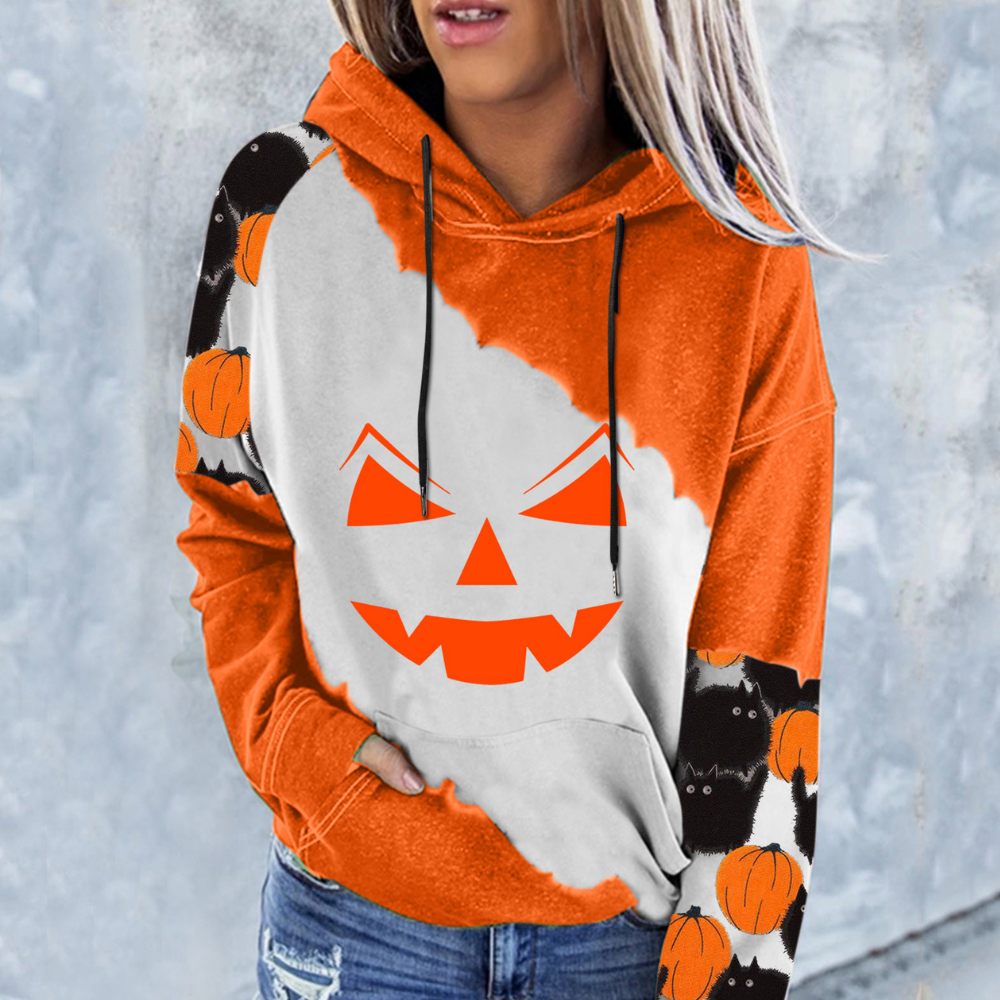 Haydée - Moderna sudadera de Halloween para mujer