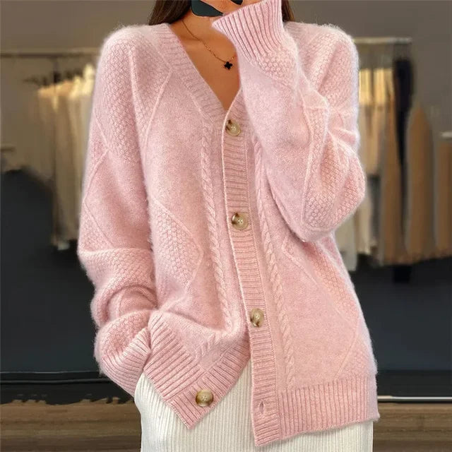 Unita Cardigan | Chaqueta gruesa con cuello en V para mujer