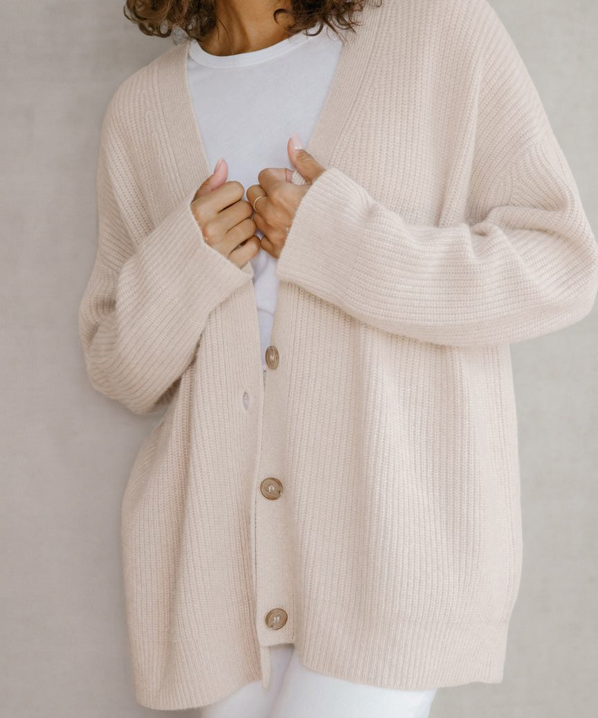 Riya - Chaqueta de punto con botones para mujer