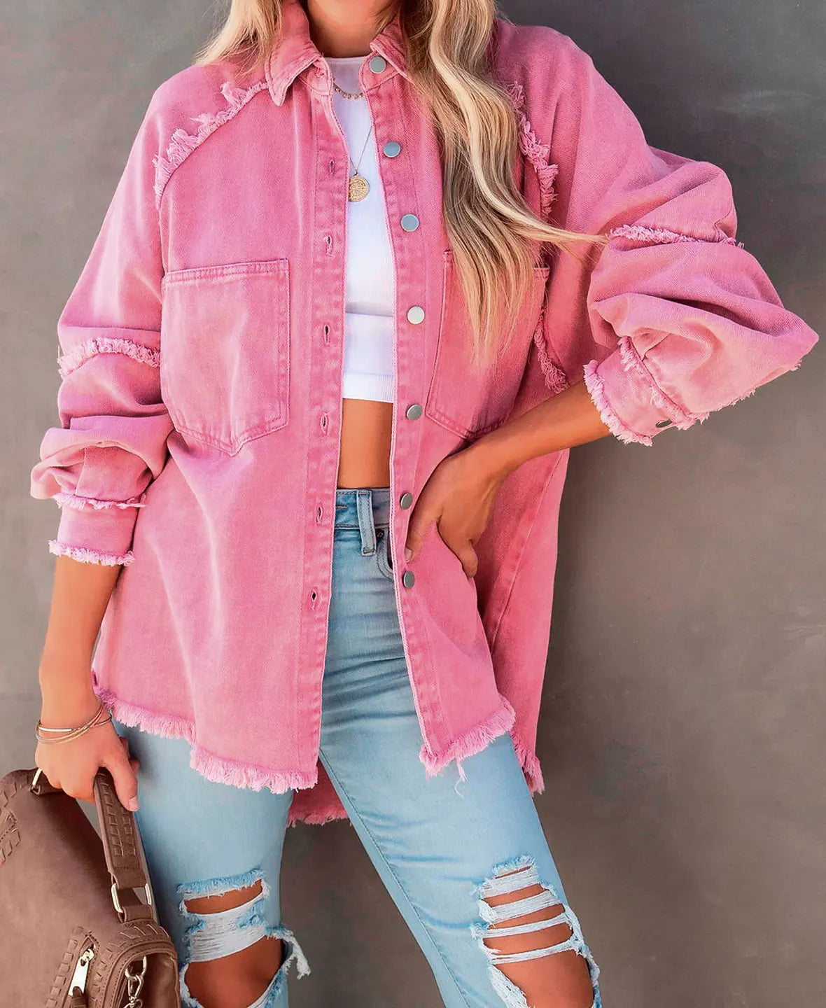 Elegante chaqueta de otoño para paseos con estilo