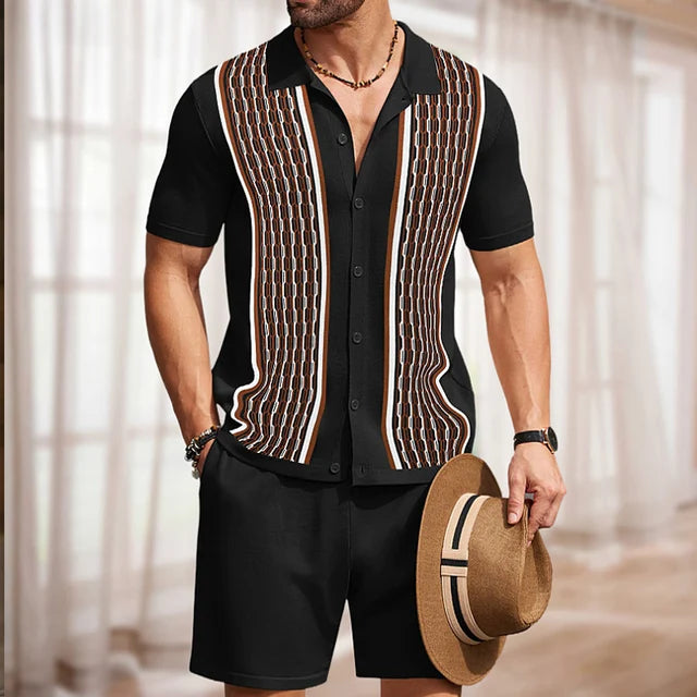 Conjunto de dos piezas de punto de verano para hombre - Murray