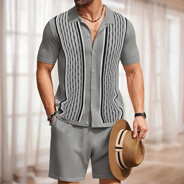 Conjunto de dos piezas de punto de verano para hombre - Murray