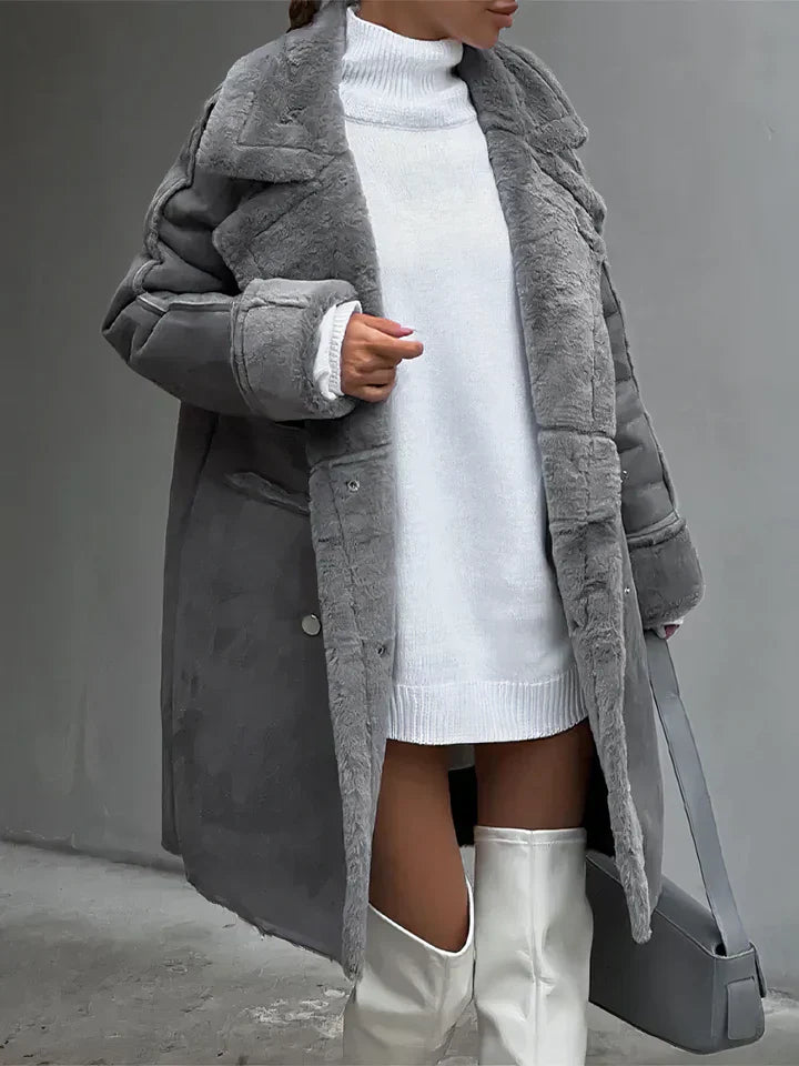 Cova | abrigo de peluche cortaviento para mujer