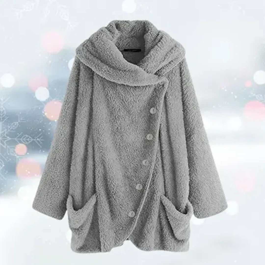 Chaqueta de invierno con capucha para mujer