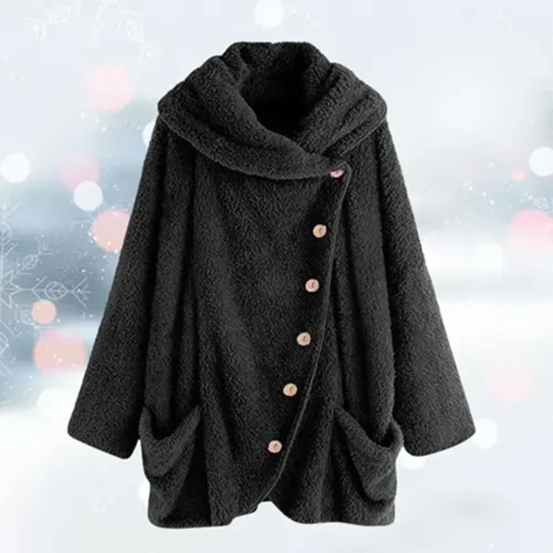Chaqueta de invierno con capucha para mujer