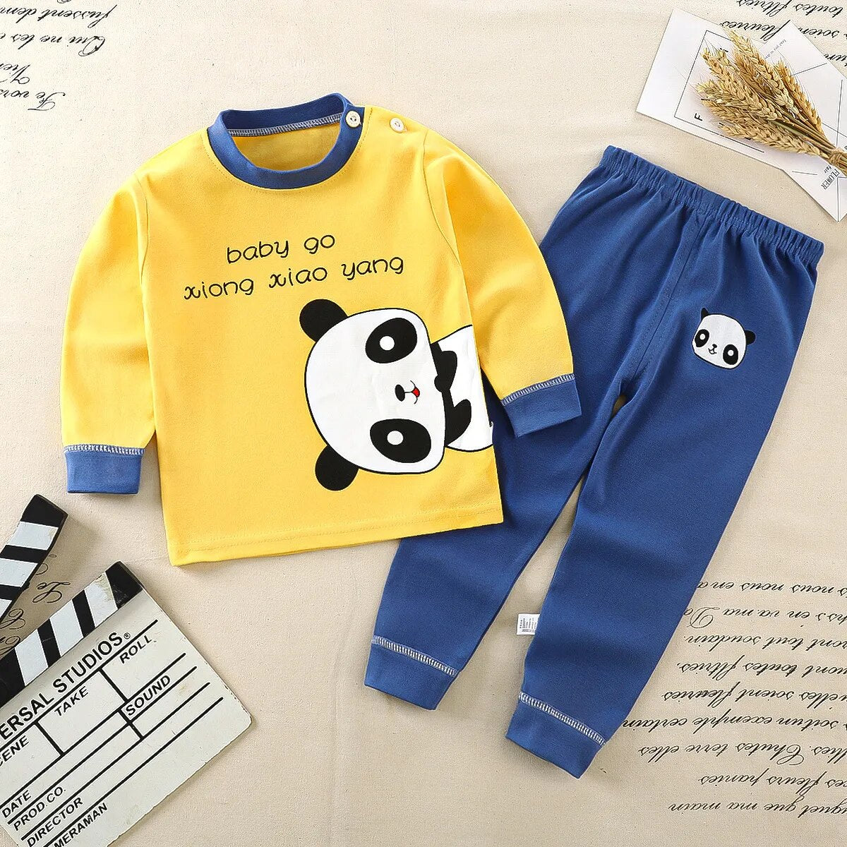 Heidi-Mode Nights Cómodo pijama infantil de dibujos animados