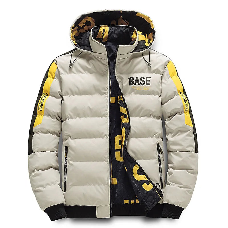 Chaqueta de invierno cálida de plumón para hombre
