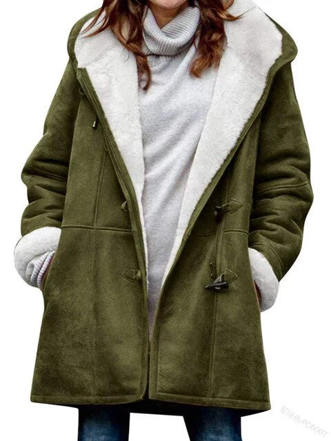 Isabella | chaqueta informal con forro polar y capucha