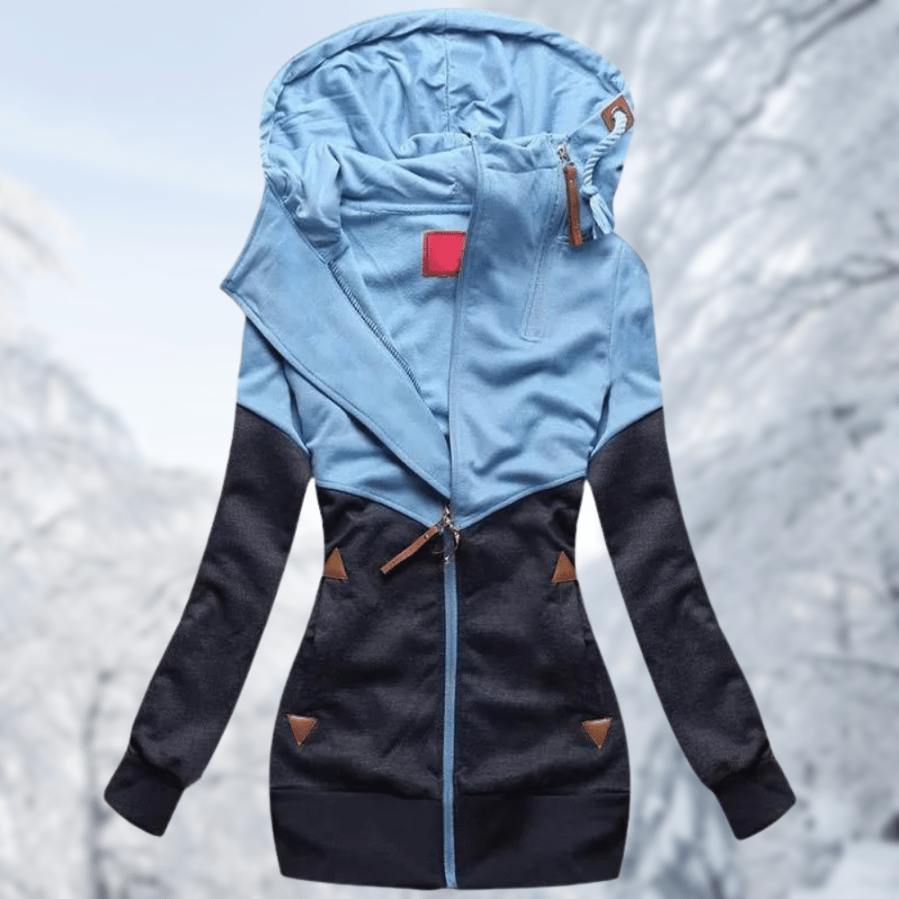Chaqueta deportiva con capucha y detalles de color | Perfecta para actividades de ocio para mujeres