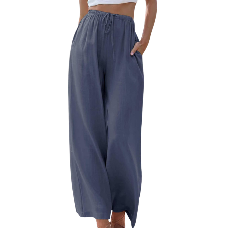 Reese - Pantalones de talle alto y pernera ancha
