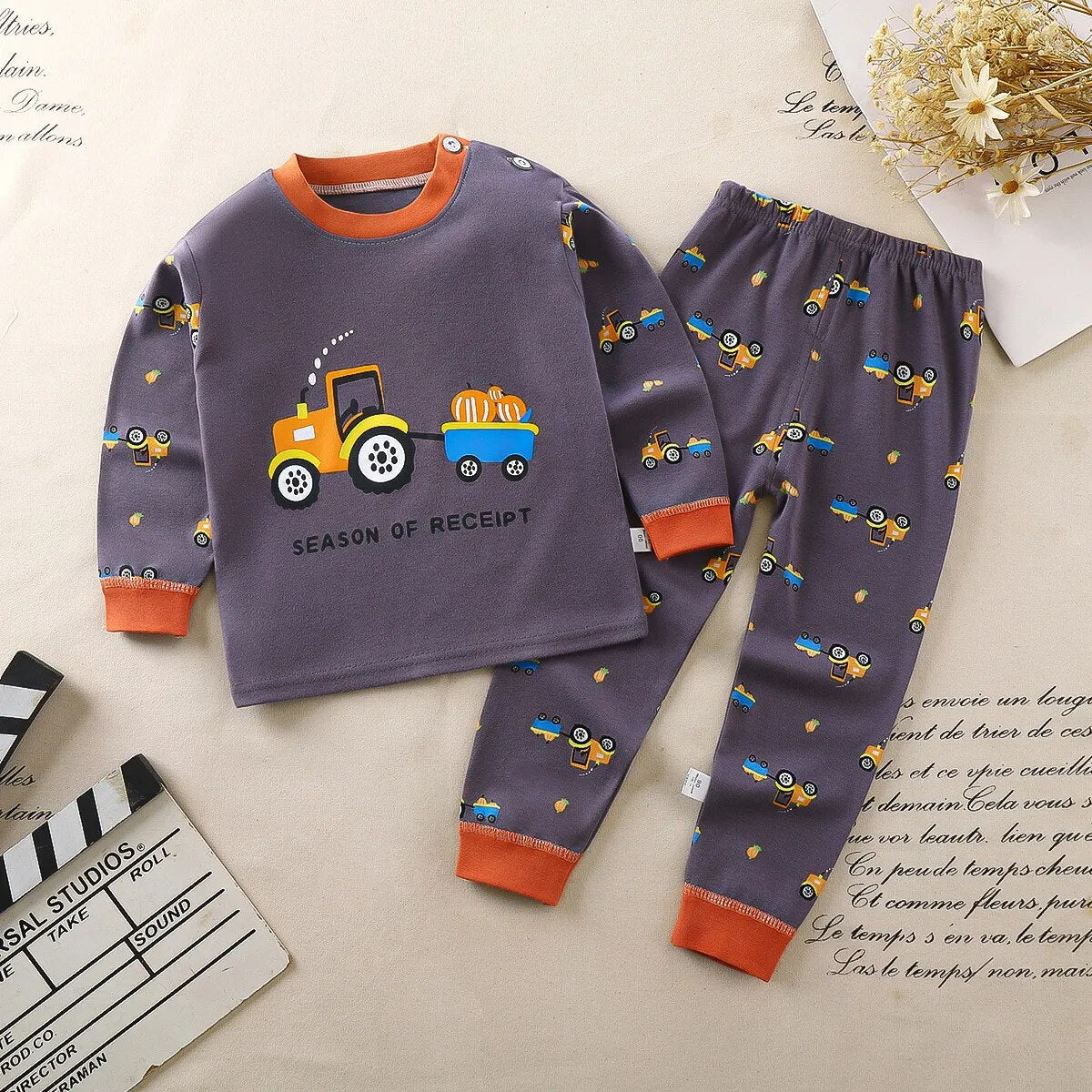 Heidi-Mode Nights Cómodo pijama infantil de dibujos animados
