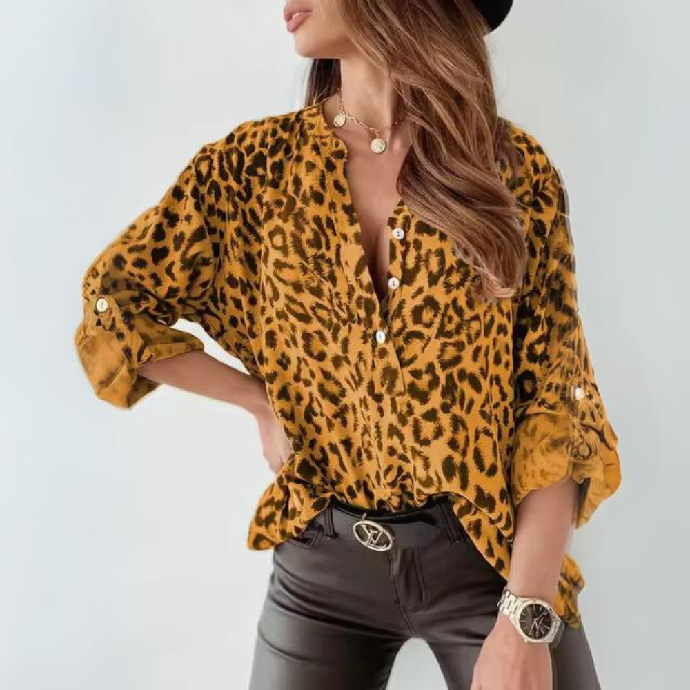 Edda | Caual Leopardo Manga Larga