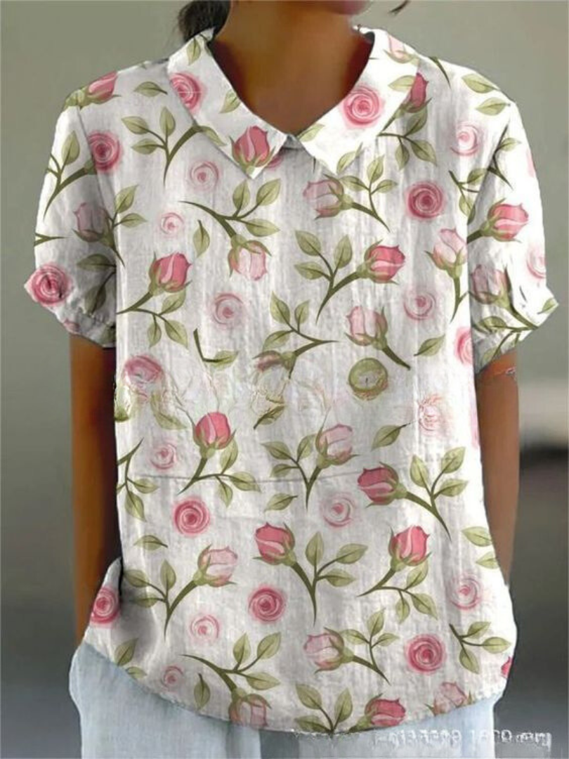 Liv | Elegante blusa de mujer con estampado floral