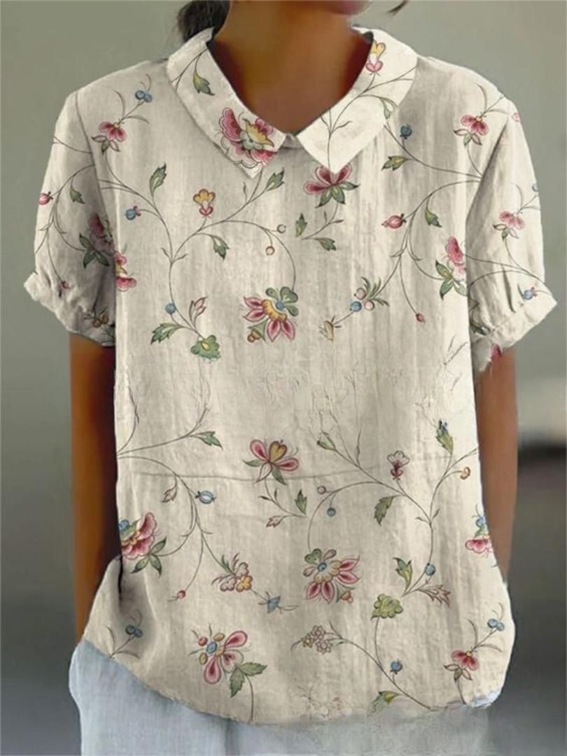 Liv | Elegante blusa de mujer con estampado floral