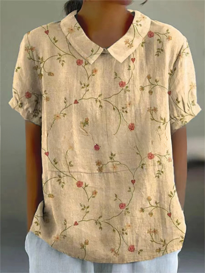 Liv | Elegante blusa de mujer con estampado floral