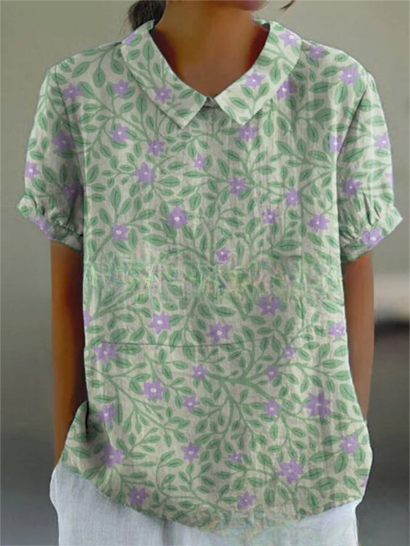 Liv | Elegante blusa de mujer con estampado floral