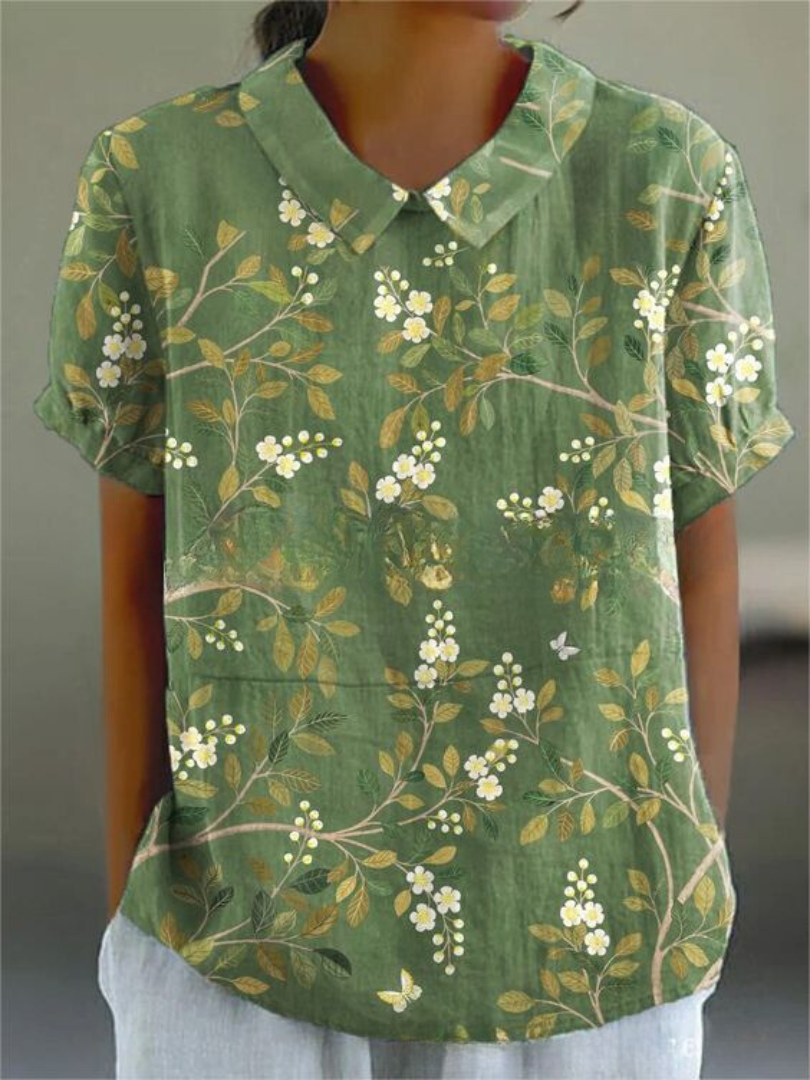Liv | Elegante blusa de mujer con estampado floral